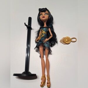 Monster High Frights Cleo De Nile Camera, Action! Black Carpet Doll 2008